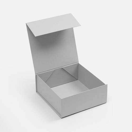 Коробка складная Quadra Fold, серая фото 4