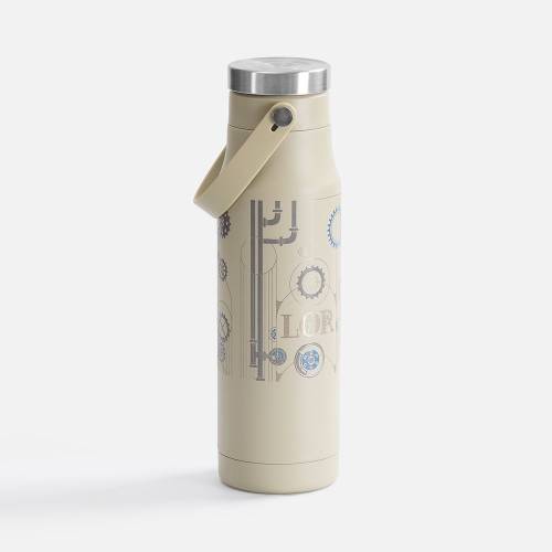 Термобутылка Tateyama, серо-бежевая фото 16