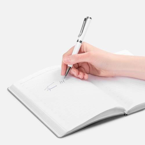 Ручка шариковая Phase, ver.2, белая фото 5