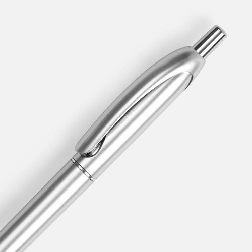 Ручка шариковая Bright Spark, серебристая фото 4