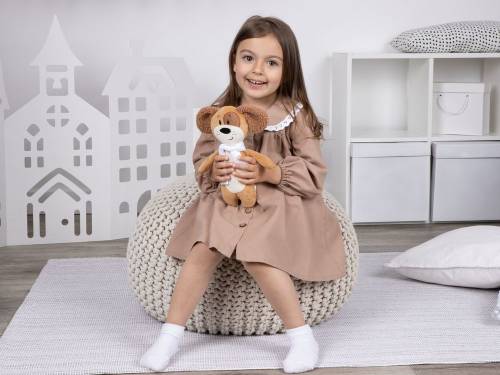 Мягкая игрушка Beastie Toys, собачка с белым шарфом фото 10