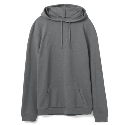 Толстовка с капюшоном унисекс Hoodie, серая (стальная) фото 2