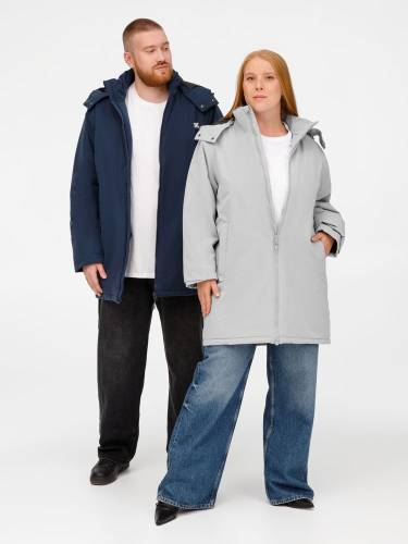 Куртка-парка унисекс Sfera, темно-синяя фото 22