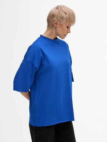 Футболка унисекс оверсайз T1, синяя фото 9