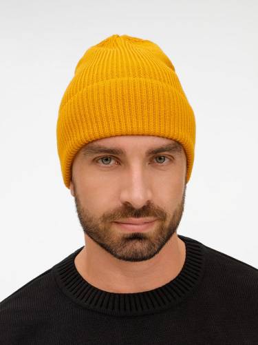 Шапка Nobilis Mono, желтая (медовая) фото 5 Шапка Nobilis Mono, желтая (медовая) фото 5