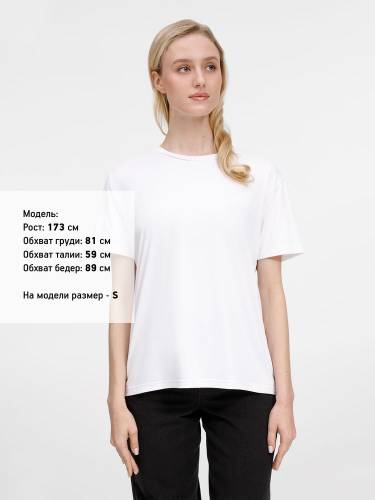Футболка унисекс Senti, белая фото 8