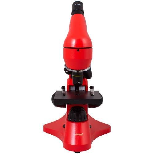 Монокулярный микроскоп Rainbow 50L с набором для опытов, красный фото 5