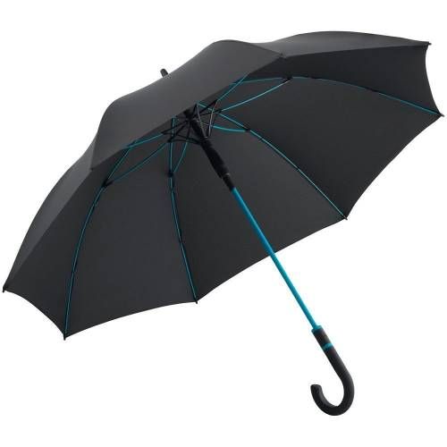 Зонт-трость с цветными спицами Color Style, бирюзовый фото 2