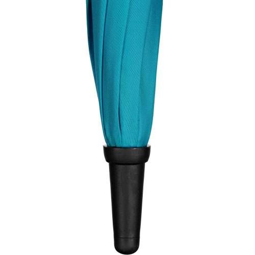 Зонт-трость Undercolor с цветными спицами, бирюзовый фото 7