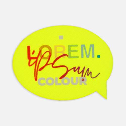 Наклейка тканевая Lunga Bubble, M, желтый неон фото 3