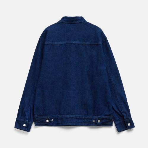 Куртка джинсовая O2, темно-синяя фото 3