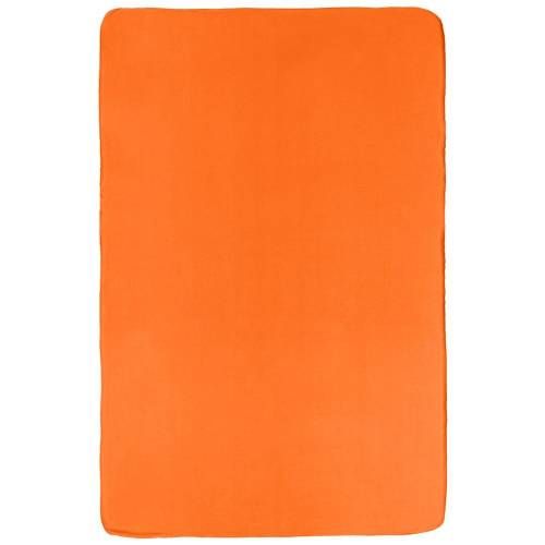 Флисовый плед Warm&Peace, оранжевый фото 4