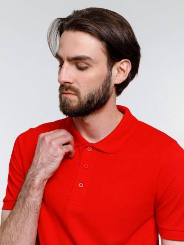Рубашка поло мужская Adam, красная фото 9