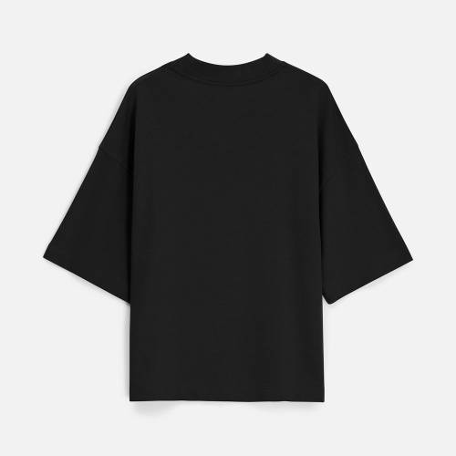 Футболка оверсайз унисекс T9, черная фото 11