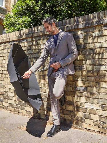 Зонт складной Magnum Auto, черный фото 5