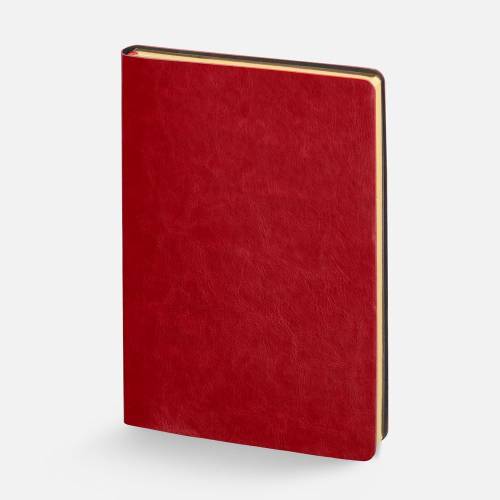 Ежедневник Nebraska Flex, недатированный, красный с золотистым фото 2