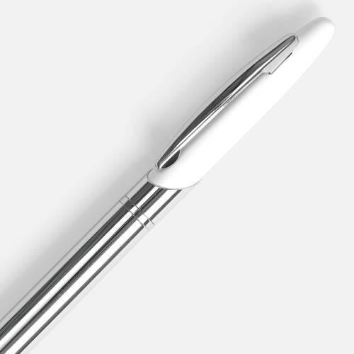 Ручка шариковая Dagger Soft Touch, белая фото 4