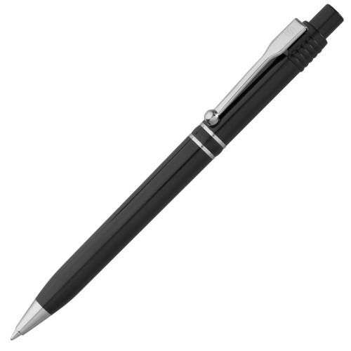 Ручка шариковая Raja Chrome, черная фото 2