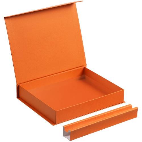 Коробка Duo под ежедневник и ручку, оранжевая фото 4