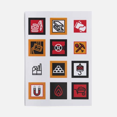 Стикерпак бумажный Industry, металлургия фото 2 Стикерпак бумажный Industry, металлургия фото 2