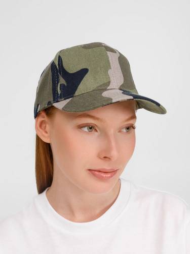 Бейсболка Buffalo, зеленый камуфляж фото 8