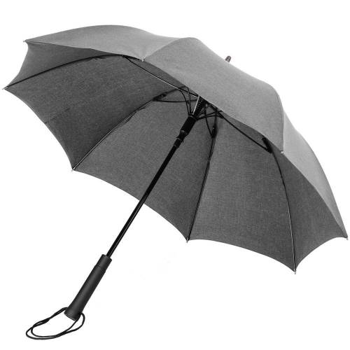 Зонт-трость rainVestment, светло-серый меланж фото 3