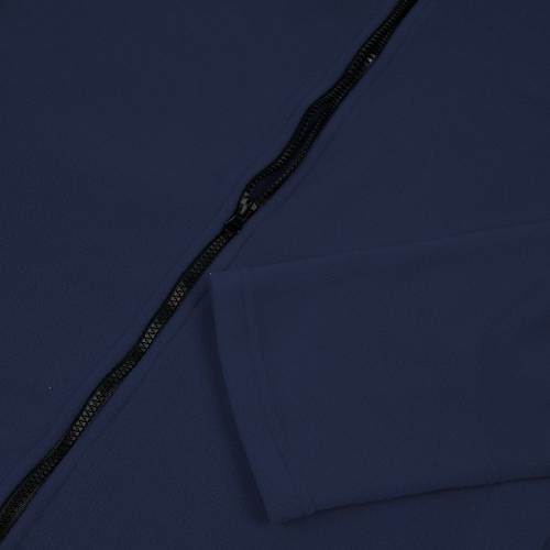 Куртка флисовая унисекс Manakin, темно-синяя фото 4