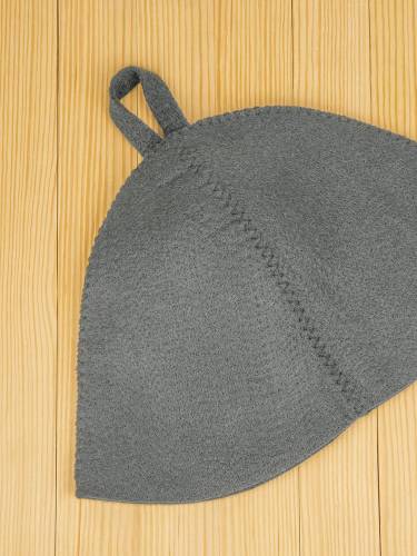 Банная шапка Heat Off, серая фото 4 Банная шапка Heat Off, серая фото 4