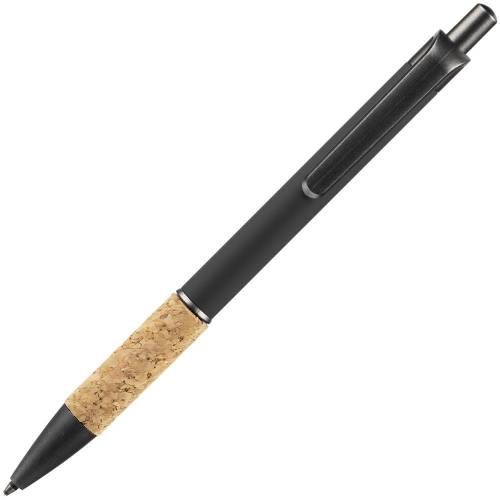 Ручка шариковая Cork, черная фото 4