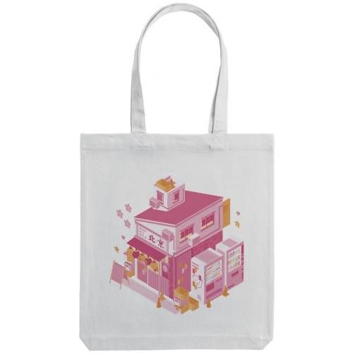 Холщовая сумка «Осака. Рамен», молочно-белая фото 3