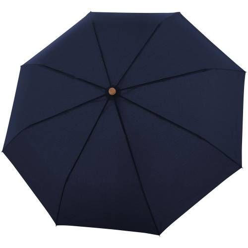 Зонт складной Nature Mini, синий фото 2
