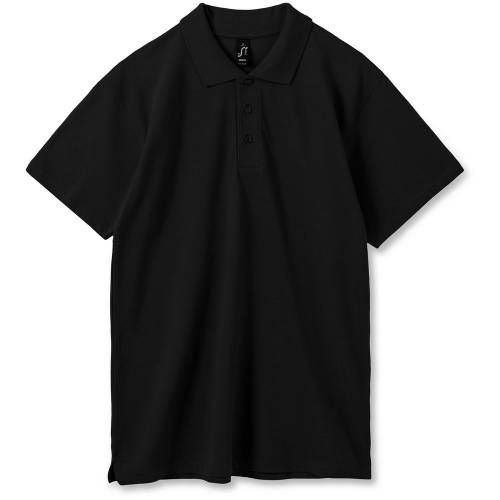 Рубашка поло мужская Summer 170, черная фото 2