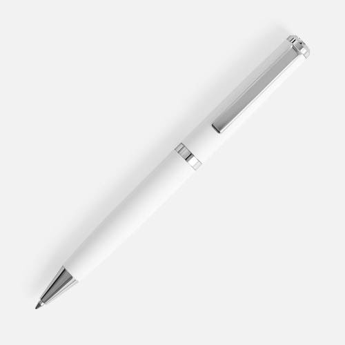Ручка шариковая Inkish Chrome в футляре, белая фото 3