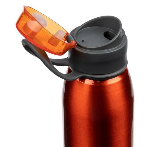 Спортивная бутылка для воды Korver, оранжевая фото 4