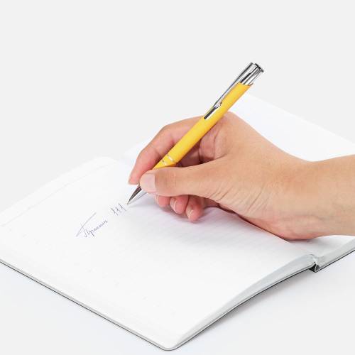 Ручка шариковая Keskus Soft Touch, желтая фото 6 Ручка шариковая Keskus Soft Touch, желтая фото 6