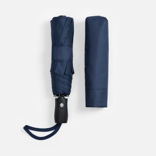 Зонт складной Brellix, темно-синий фото 8