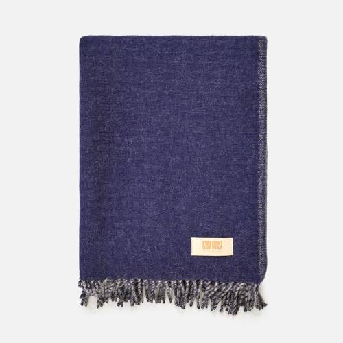 Плед Devika, синий с серым фото 2