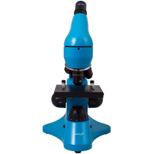 Монокулярный микроскоп Rainbow 50L с набором для опытов, голубой фото 5