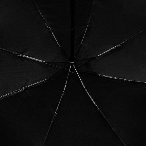 Зонт складной Ribbo, черный фото 4