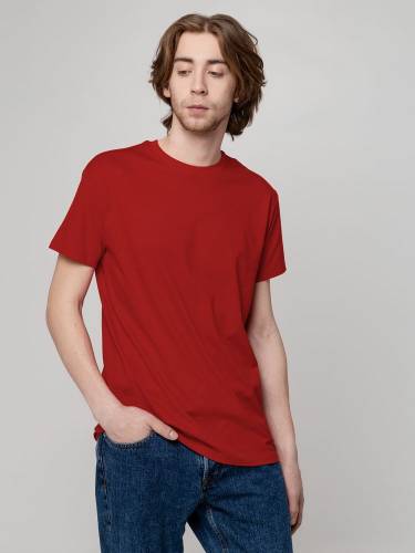 Футболка унисекс T-Bolka 160, темно-красная фото 5 Футболка унисекс T-Bolka 160, темно-красная фото 5