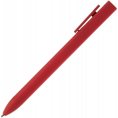 Ручка шариковая Swiper SQ Soft Touch, красная фото 4
