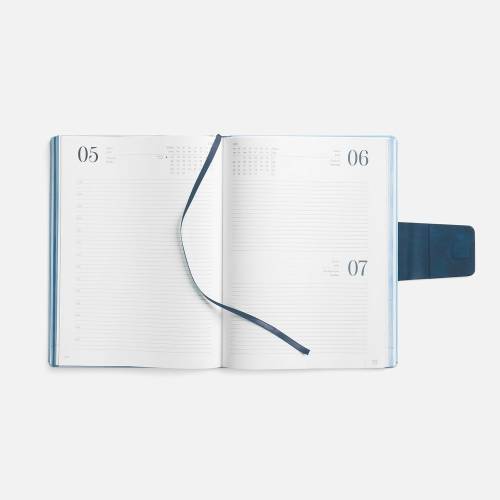 Ежедневник Grande Strap на заказ, датированный, голубой фото 10