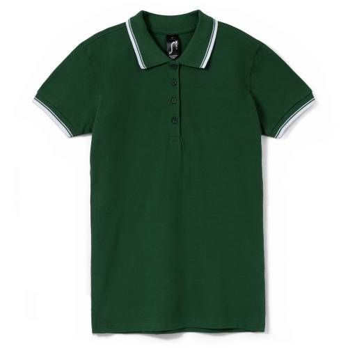 Рубашка поло женская Practice Women 270, зеленая с белым фото 2