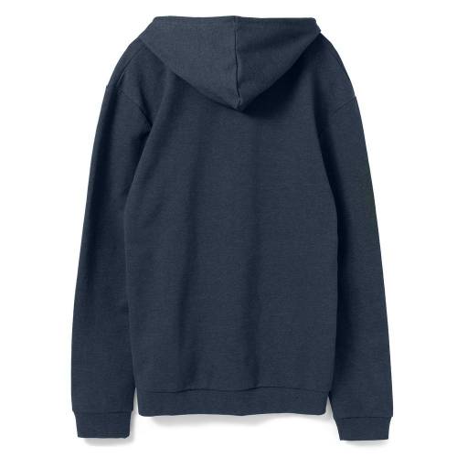 Толстовка с капюшоном унисекс Hoodie, синий меланж фото 3