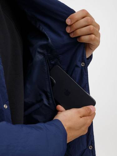 Куртка унисекс Veter, темно-синяя фото 14