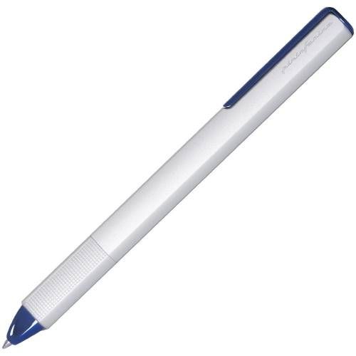 Ручка шариковая PF One, серебристая с синим фото 2