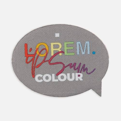 Наклейка тканевая Lunga Bubble, M, серая фото 3