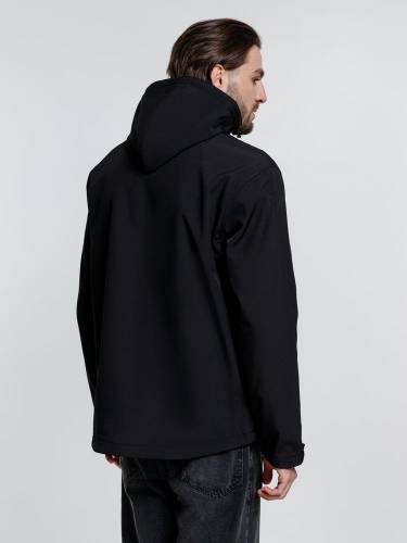 Куртка софтшелл мужская Zagreb, черная фото 8