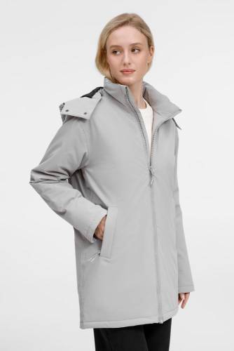 Куртка-парка унисекс Sfera, светло-серая фото 17