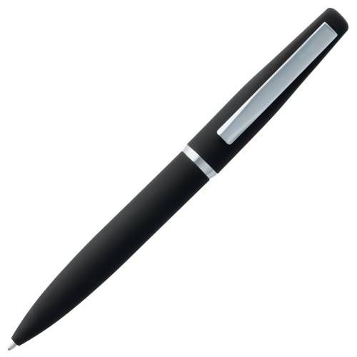 Ручка шариковая Bolt Soft Touch, черная фото 4